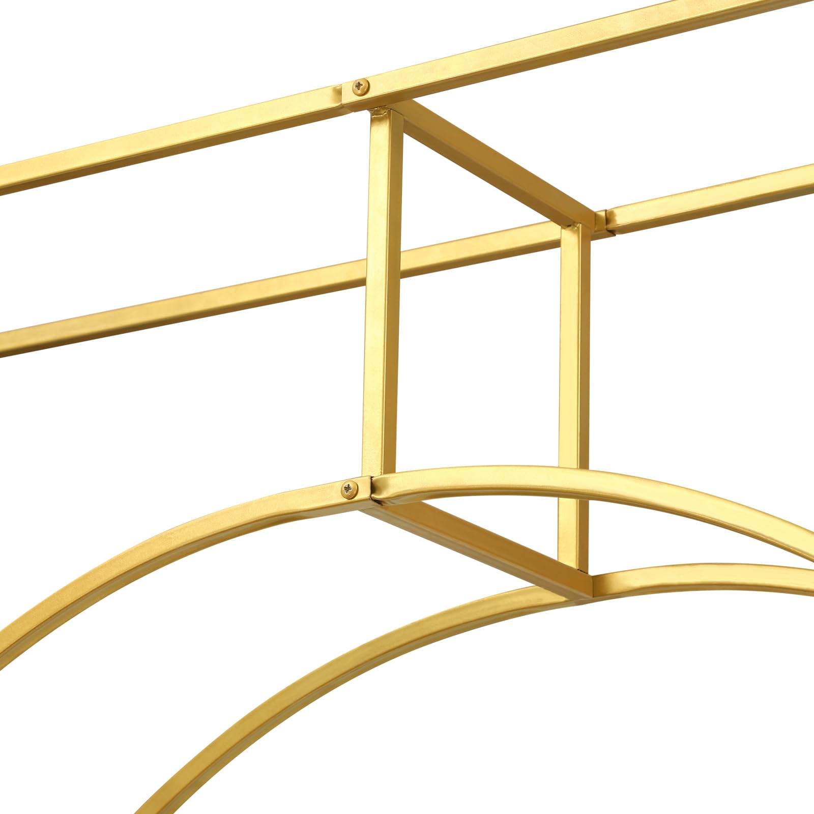 Arco Matrimoniale In Metallo Oro 3x3 M - Regolabile In Altezza Con Viti A Farfalla - Per Matrimoni, Feste E Decorazioni Fai Da Te - 2