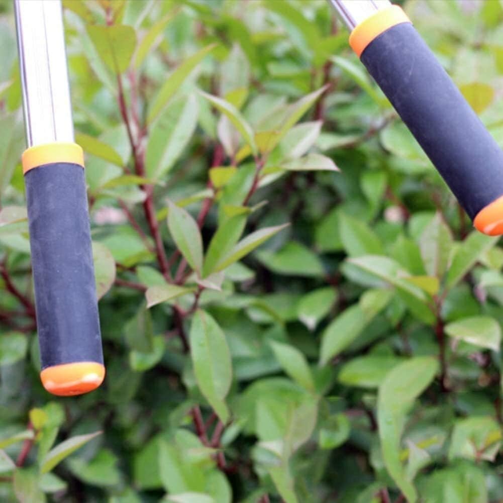 Garden Shears Garden Prune Tools Telescopic Ratchet Anvil Lopper Aluminum Alloy Long Handle Manganese Steel Blade Flat Pruning Shears