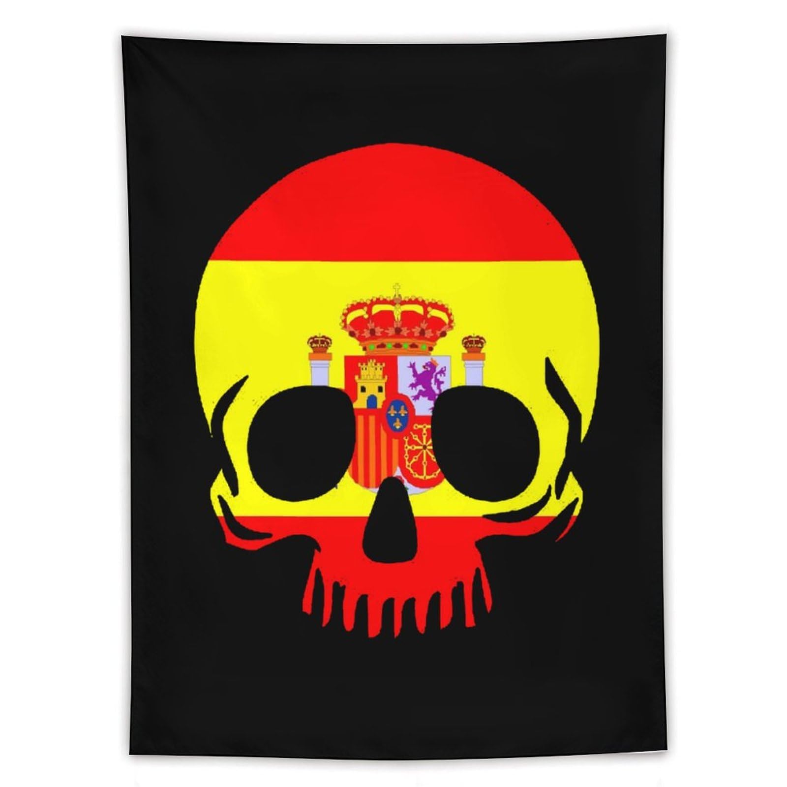 Tapiz textil vertical de calavera para decoración de dormitorio moderno 8