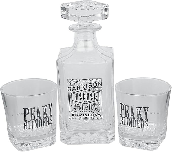 GB eye Peaky Blinders Set Carafe a Decanter et Deux verres