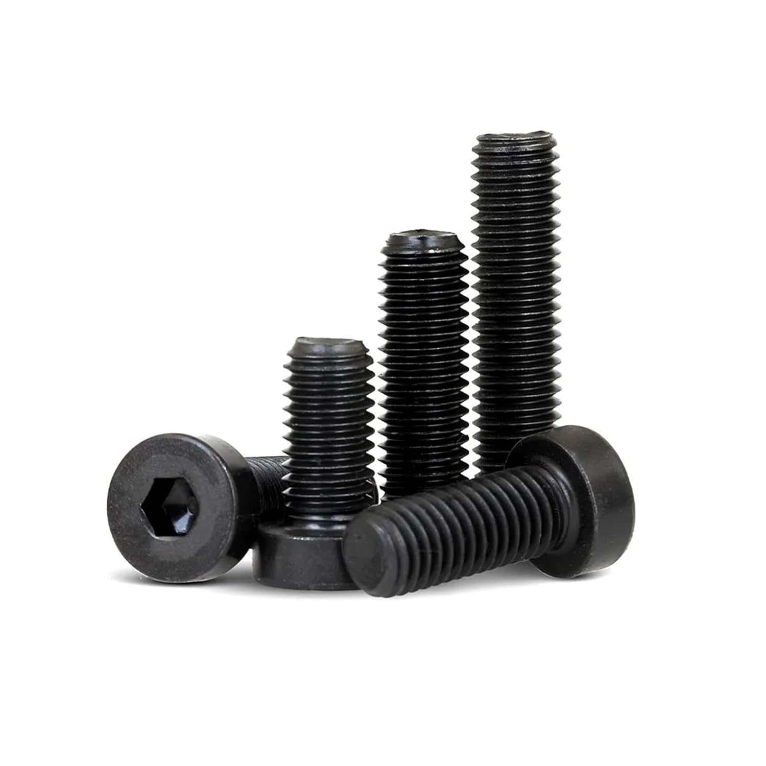 1/2/5/10pcs M3 M4 M5 M6 M8 M10 M12 M16 8.8 Grade Steel Black Allen Hex Hexagon Socket Thin Low Short Profile Cap Head Screw Bolt(14mm,1pc M16)