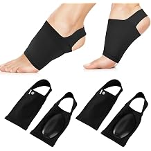2 Pairs Metatarsal Compression Arch Support Sleeves with Gel Pads for Flat Feet, Plantar Fasciitis Relief, Foot Fatigue & Bone Spur Pain, High Elasticity Foot Sleeves for Men & Women
