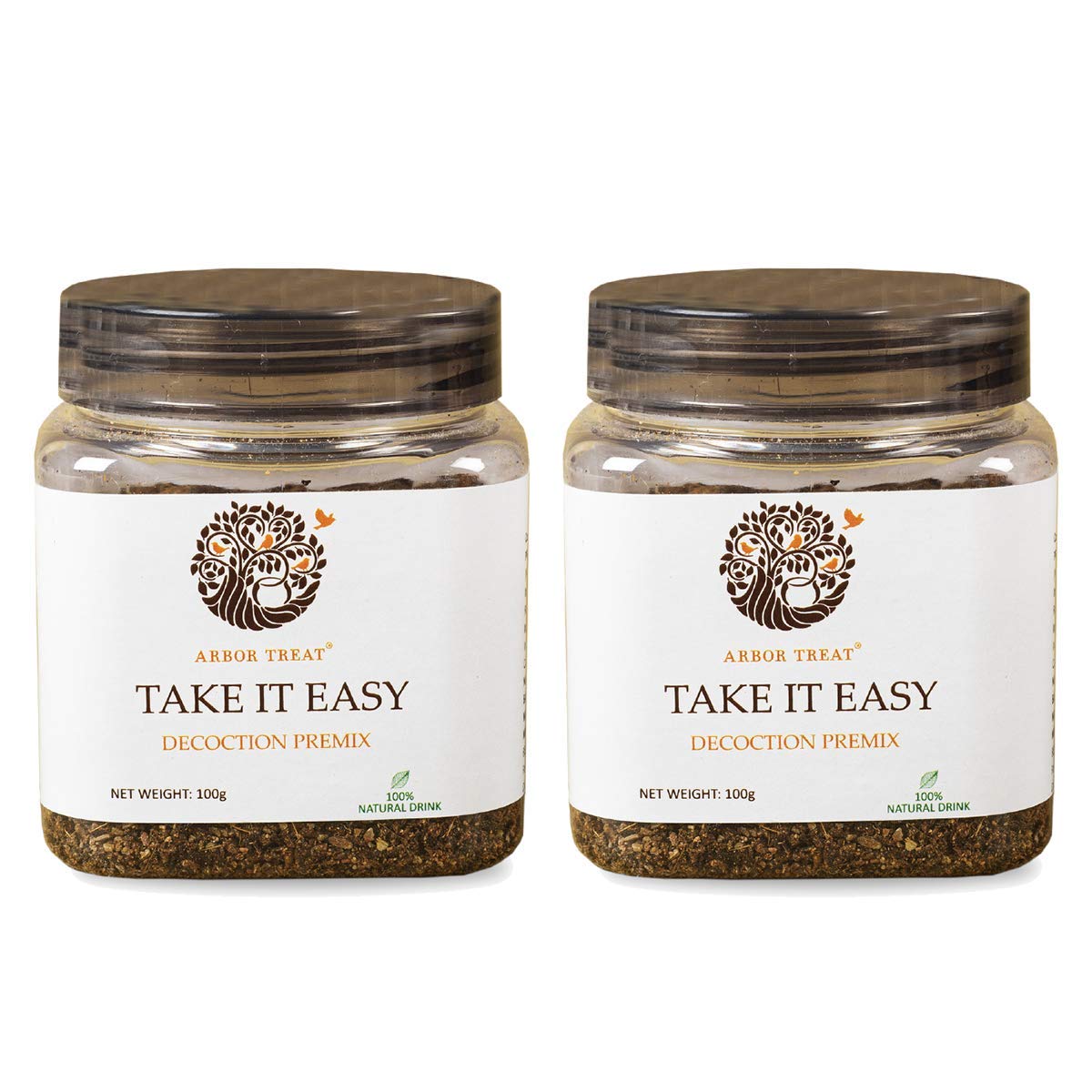 ARBOR TREAT Quick Digestion Support Kadha Take It Easy Jar | Decoction Premix, 100 g (Pack of 2)