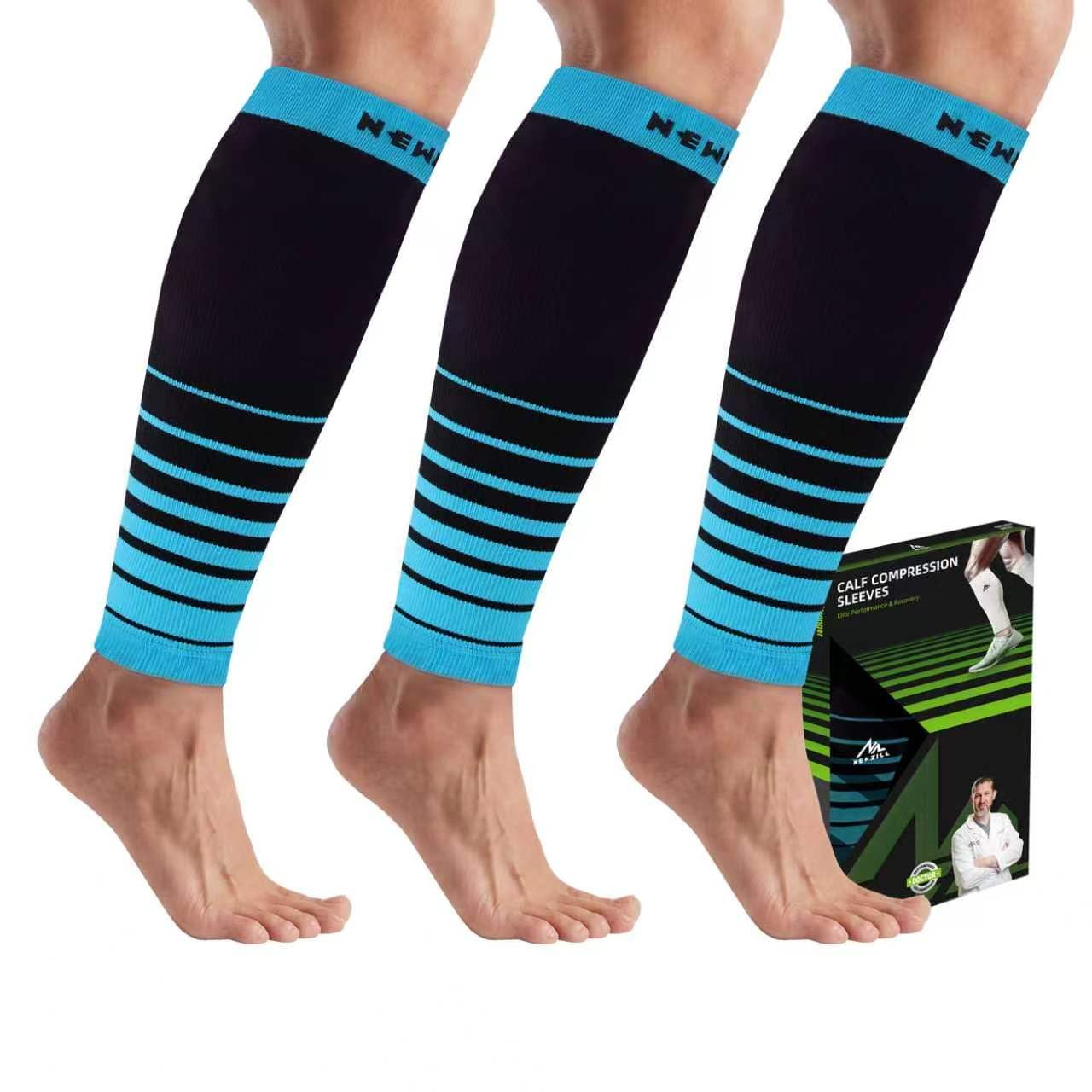 NEWZILL Compression Calf Sleeves (20-30mmHg) for Men &amp; Women Perfect Option to Compression Socks for Running Travel Nursing