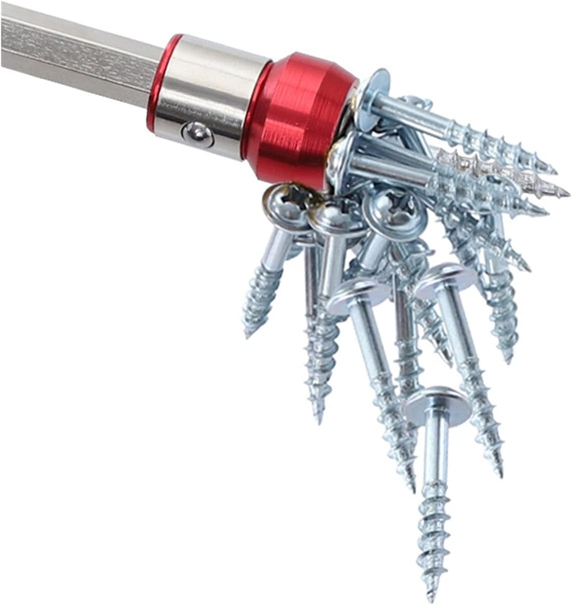 Screwdriver Bit Magnetic Metal Magnetizer Screw Ring Bit for 6.35 Mm Hex Screwdriver and Power Bits (Color : 01)