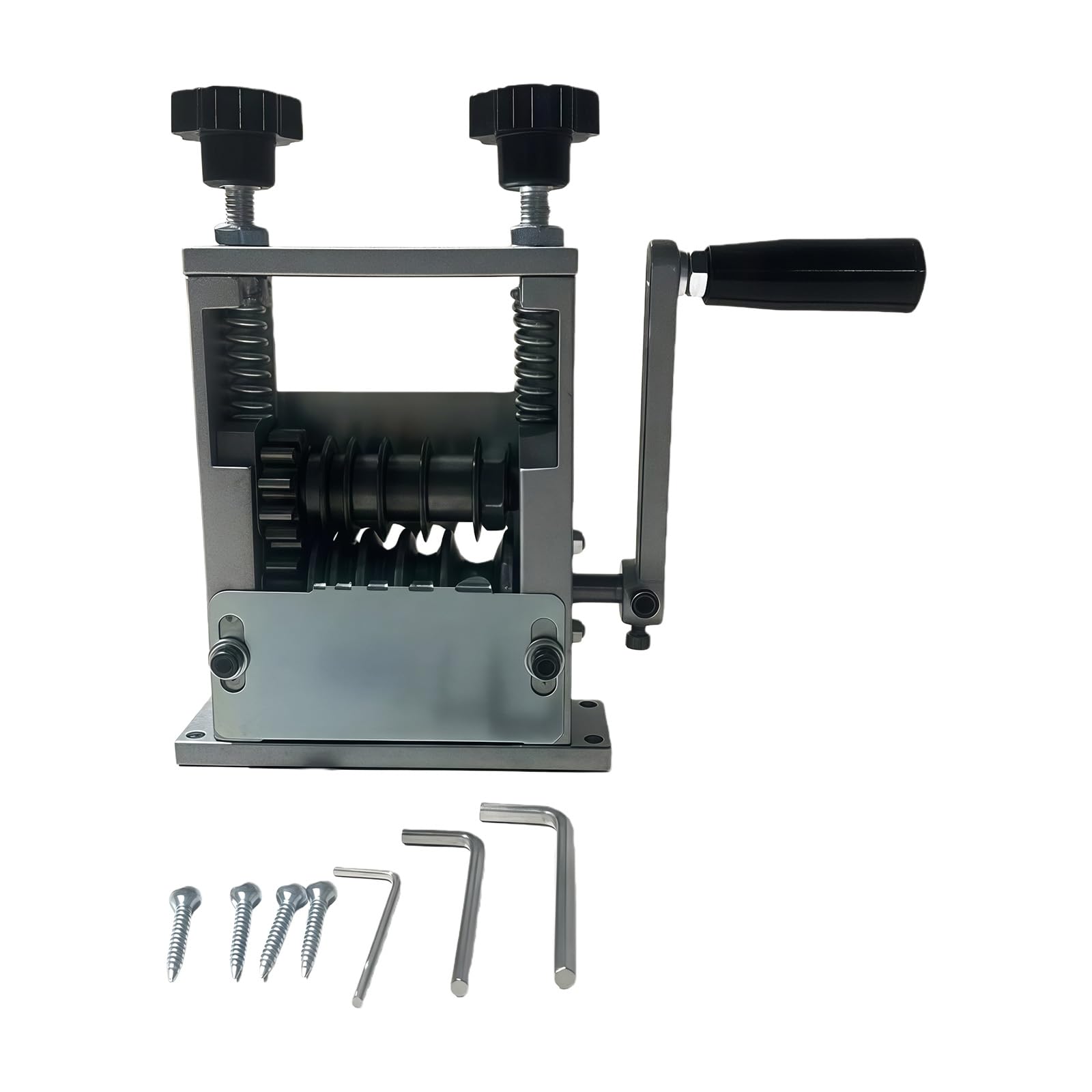 Kaccde Efficient Multiple Hole Cable Stripper Featuring Hand Crank Operations And Drill Attachment For Safe Quick Wire Removal Hand Crank Stripper
