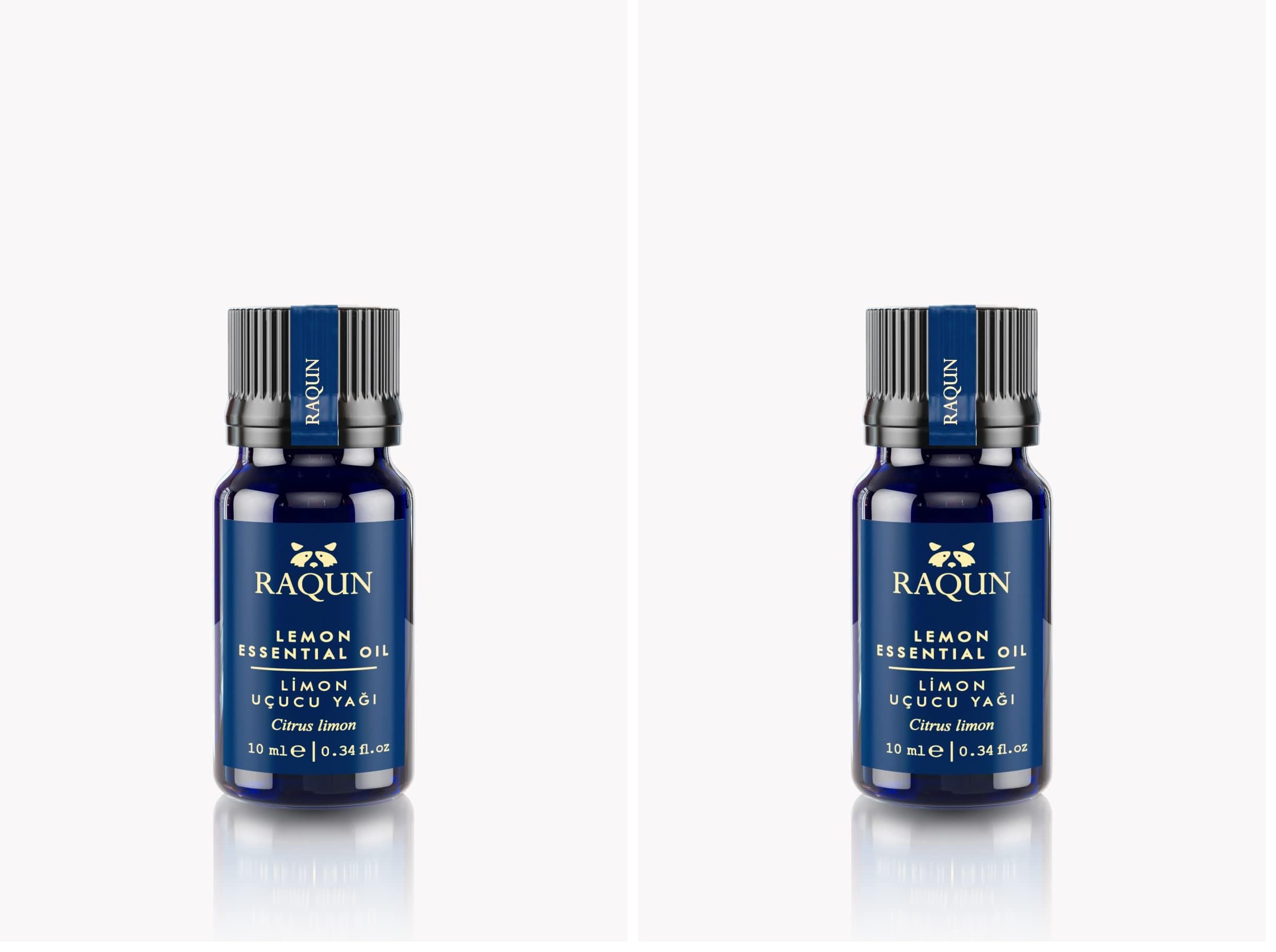 RAQUN Limon Uçucu Yağı 10ml%100 Saf ve Doğal (2 paketi)