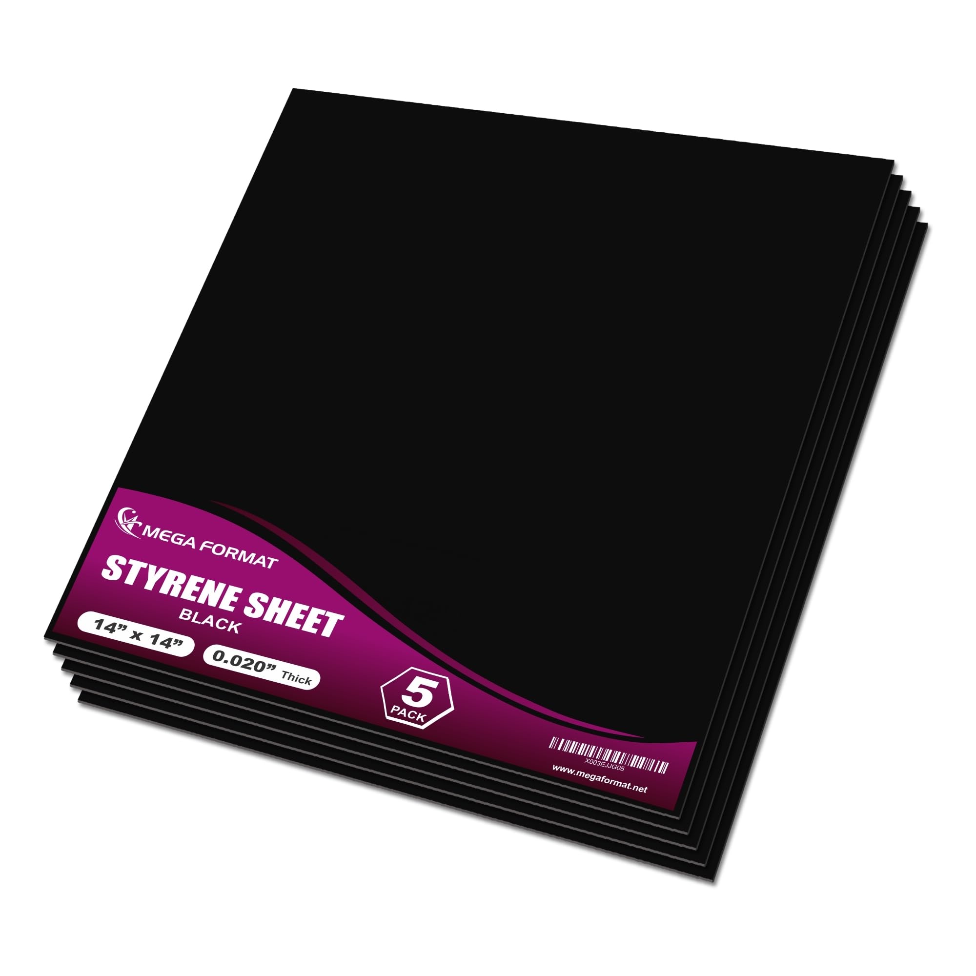 White Polystyrene Sheets - Craft & Display Plastic -14