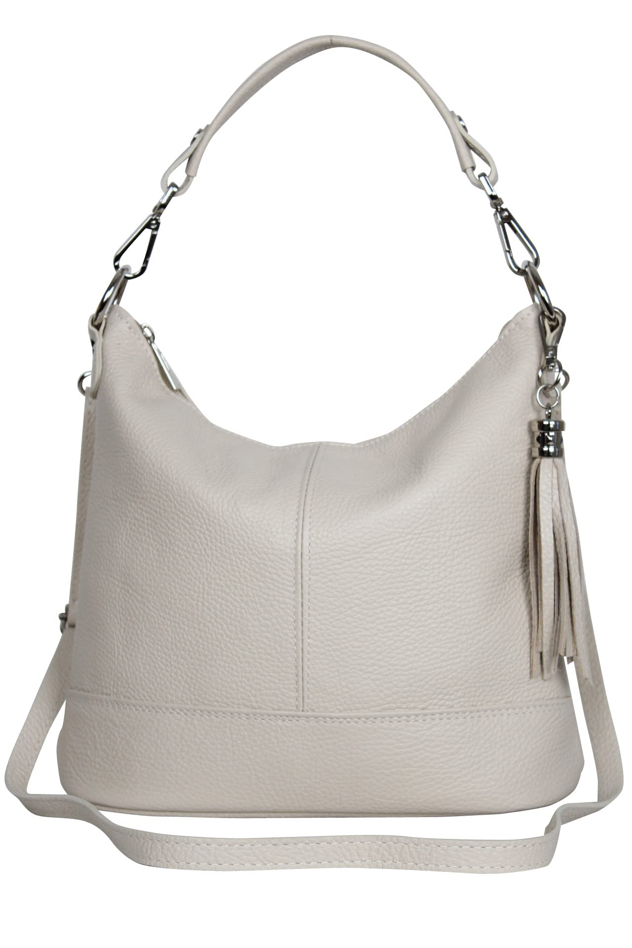 AmbraModa GLX09 - Borsa a tracolla da donna in vera pelle