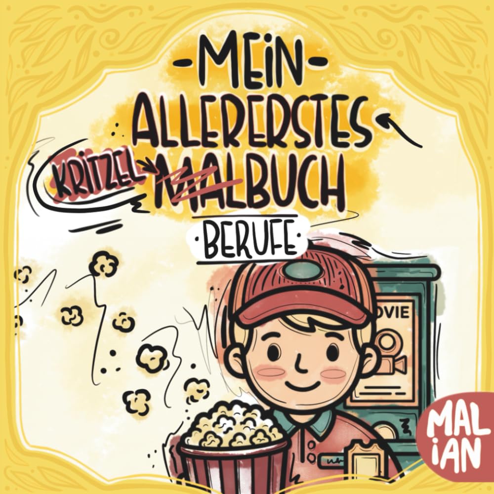 Mein allererstes Kritzel-Malbuch: Berufe: Viele spannende Berufe zum Ausmalen – Malbuch für kleine Entdecker ab 1 Jahr (Meine allerersten Kritzel- und Malbücher)