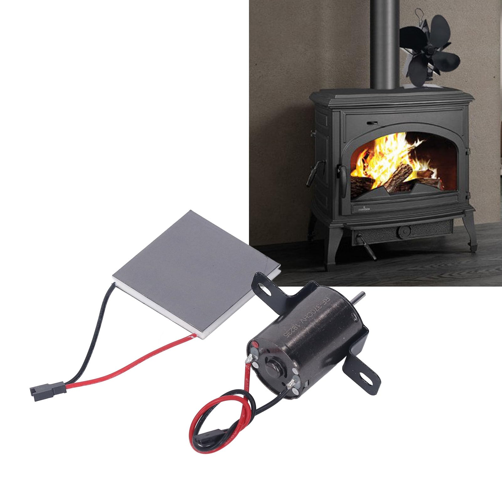 Moteur Ventilateur Pour Cheminée — Kit Remplacement Distributeur Chaleur (moteur Métal)