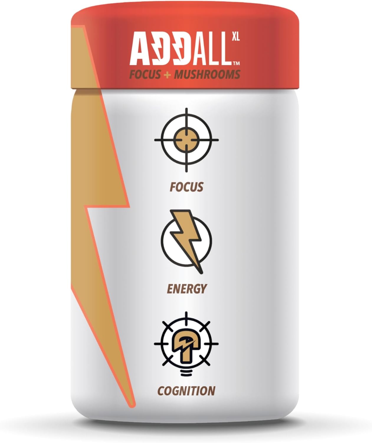 Addall Focus + Mushroom Memory Supplement (30 Count) Focus Mushroom #1 Effective Alternative Brain Supplement Substitute Pills Nootropic & Energy| No Crash | Science Backed Formula | 30 Capsules - Image 3