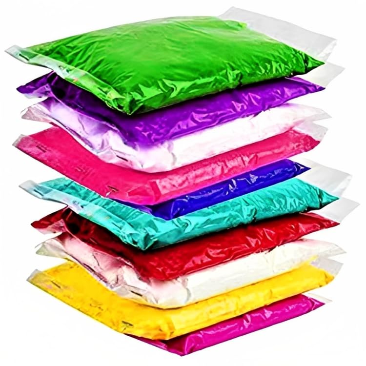 Image of Rangoli Powder Colors Floor Arts Ceramic for Creativity, Diwali Floor Decoration (Multicolour, 100Grms *10 Colours) 1000grms