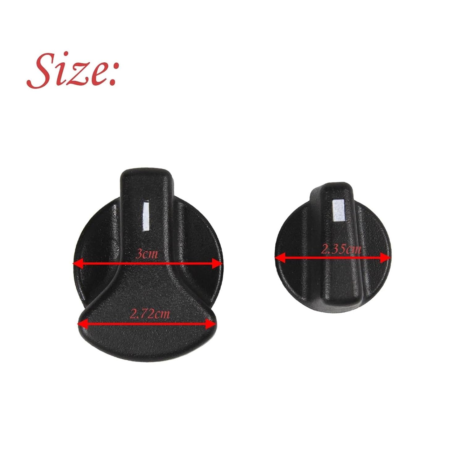 DORKTEES Compatible with Ford E150 E250 E350 E450 E550 AC Heater Control Switch Knobs Econoline Super Duty Blower Fan Knobs F8UZ-18513-AA 2pc