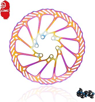CNC Bike Disc Brake Rotor 160mm 180mm,Bicycle Disc Brake Rotor 160mm With Bolts For MTB Mountain Bike,Colorful