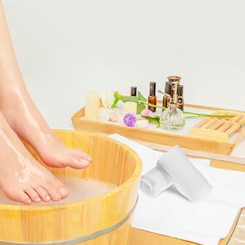 Moisturizing Gel Socks for Dry Cracked Heels Knee-high Sebs Long Socks for Men and Women Overnight Foot Pair White