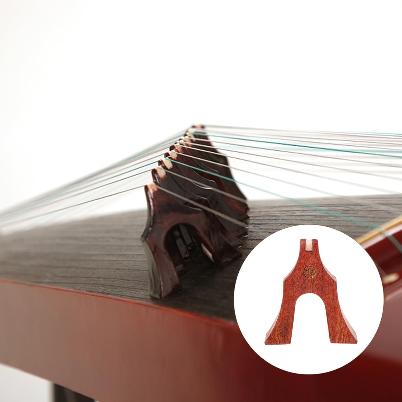 ARTIBETTER Guzheng Bridges Natural Wood Guzheng Support Pillars for Stringed Instrument Replacement Accessories 2.36X2.04X0.86 Inches Lightweight Supplies for Players and Beginners