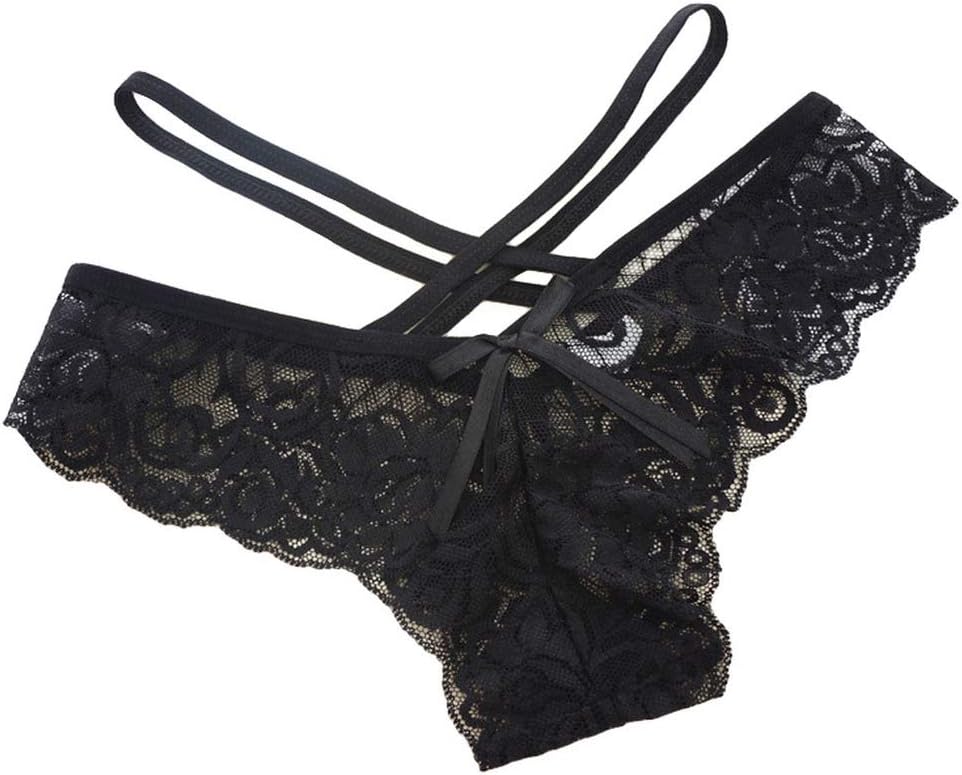 Women Underwear Lace Jacquard Plus Size Thong G String B17