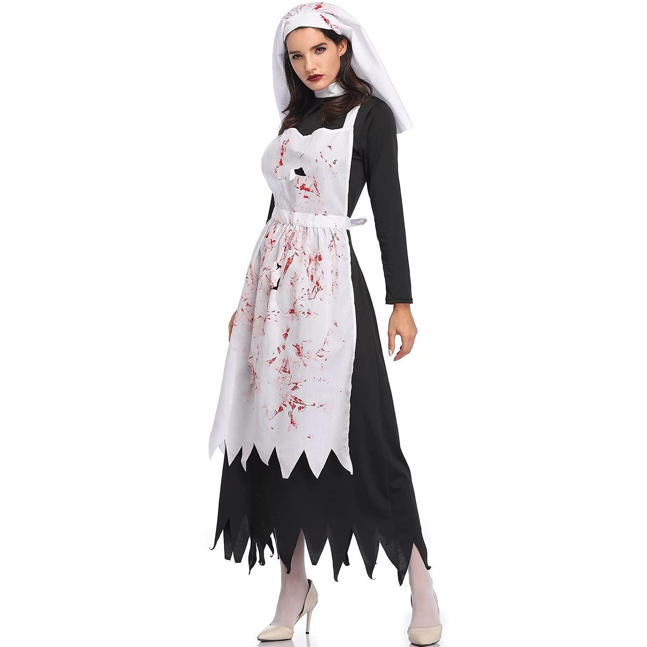 Halloween Dresses for Women Women’s Halloween Dressses Dark Angel Costume Masquerade Cosplay Clothes Evil Party Casual Dress Set Women's Summer Dresses Casual Beach