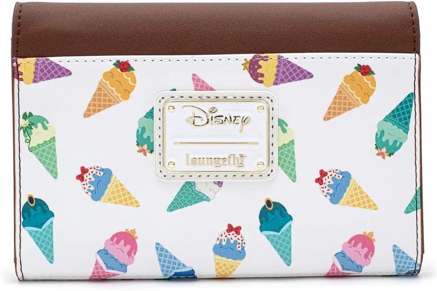 Loungefly Disney Princesses Ice Cream Die Cut Wallet : Clothing, Shoes & Jewelry