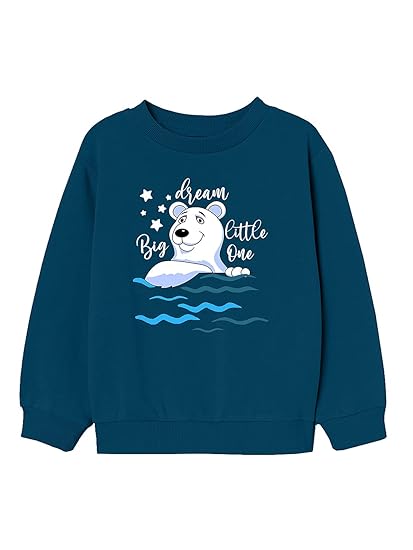 Girls Cotton Blend Hooded Neck Sweatshirt