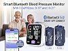 Monitor de presión arterial de brazo para uso doméstico, manguito grande 17" y extragrande 21" XL, sincronización gratuita con app Bluetooth Apple Health y Google Fit, pantalla grande inteligente para personas mayores 2
