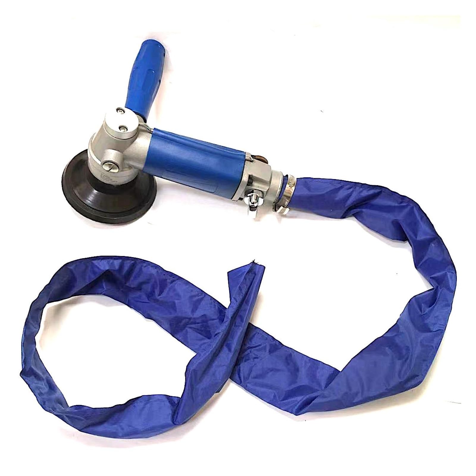 Lijadora de Chorro de Agua neumática de Escape Trasero Almohadilla de Respaldo de 4 ", Amoladora húmeda Duradera Posición de manija Doble for usuarios de Mano Izquierda