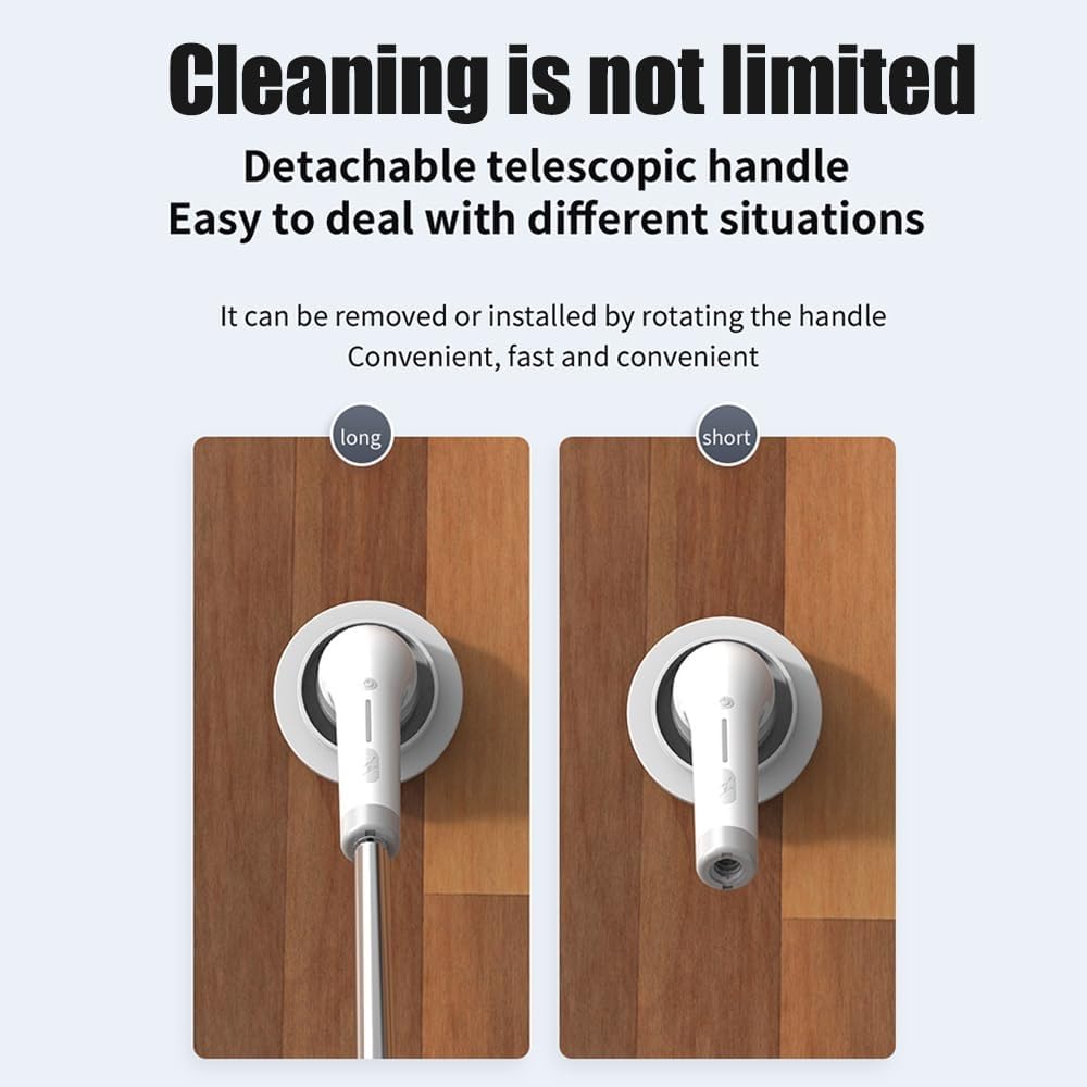 Fregadora Giratoria Eléctrica Inalámbrica, Cepillo De Limpieza Retráctil Eléctrico Multiusos Con 7 Cabezales De Cepillo Reemplazables Y Brazo De Extensión Ajustable For Baño, Piso, Ducha, Fregadero, V