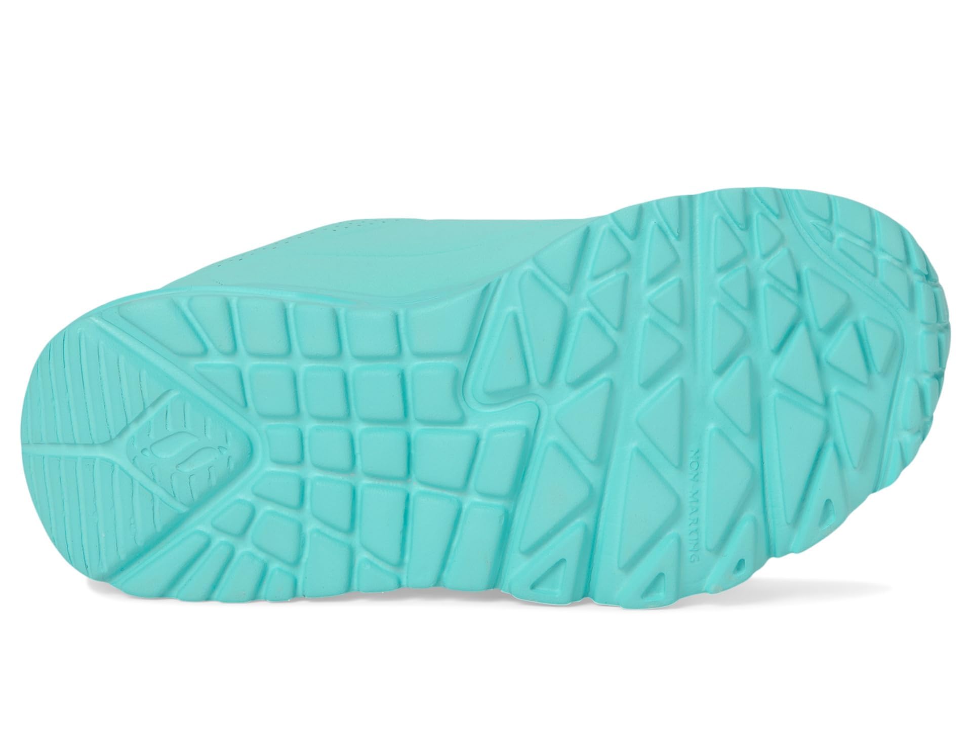 Skechers Girls' UNO Lite Spread the Love, White/Light Purple