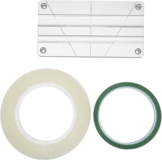 Kit de Bloco de Emenda de Fita de 1/2 1/4 de 10 Polegadas, Bloco de Alumínio CNC de Grau de Estúdio de Liga de Alumínio, Conjunto de Emenda de Fita Bobina a Bobina Aberta para