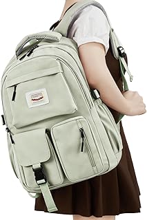 FIORETTO Backpack for School, Teen Girls & Women, School Bag Bookbag with Multi Pockets