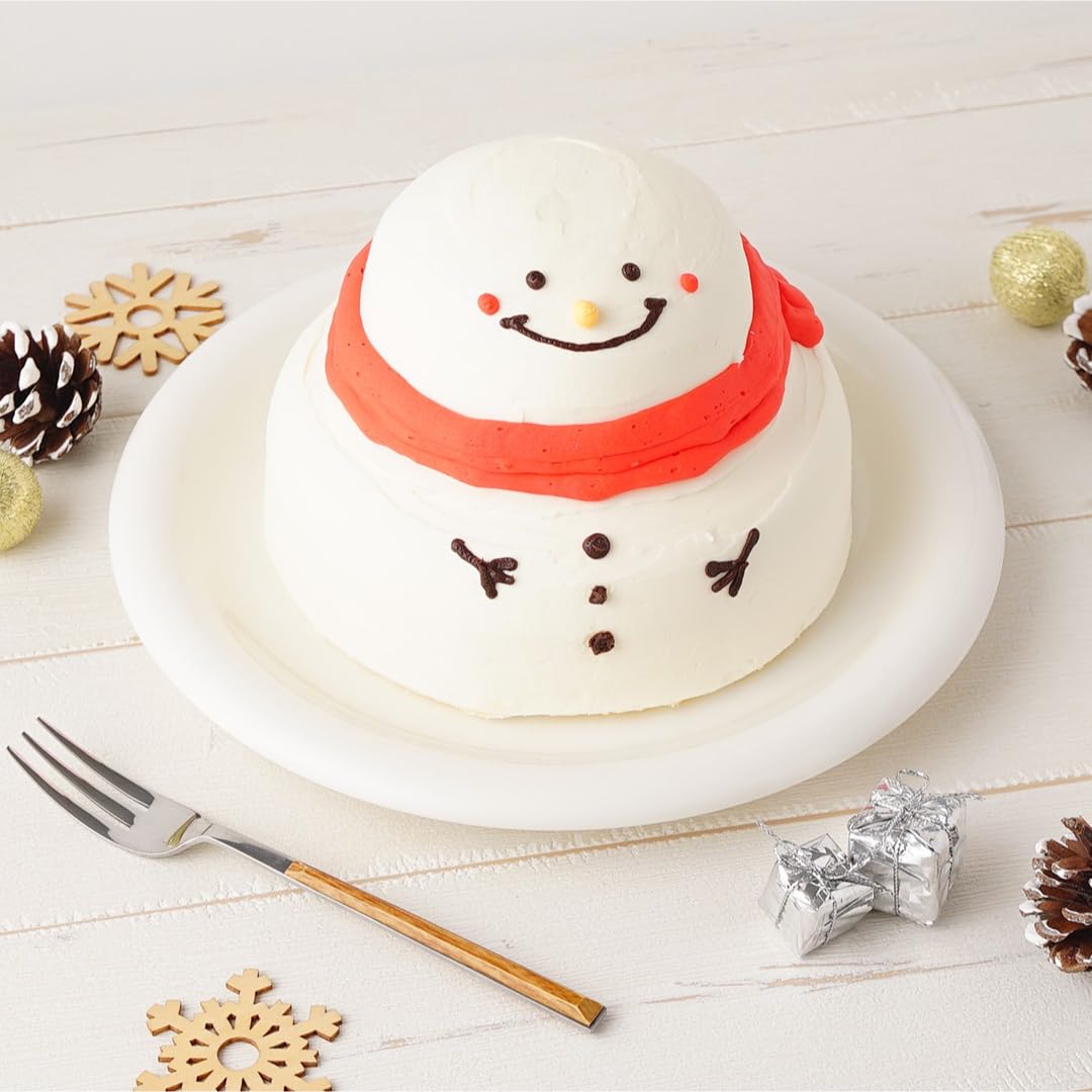 Amazon.co.jp: ふとっちょ雪だるま 5号 クリスマス クリスマスケーキ