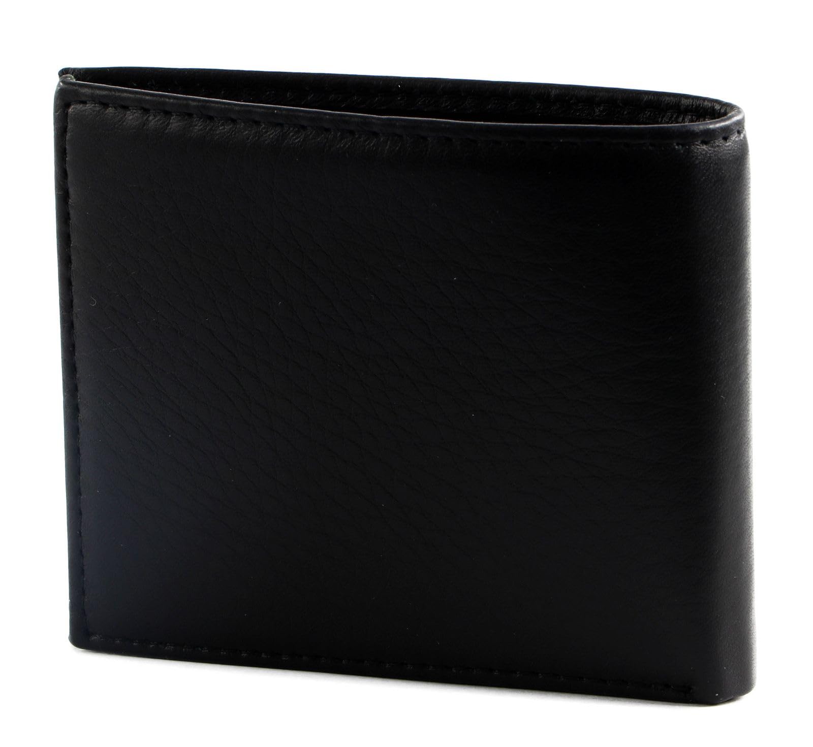 Tommy Hilfiger Hombre Cartera TH Premium Leather Mini CC Wallet Pequeña, Negro (Black), Talla Única