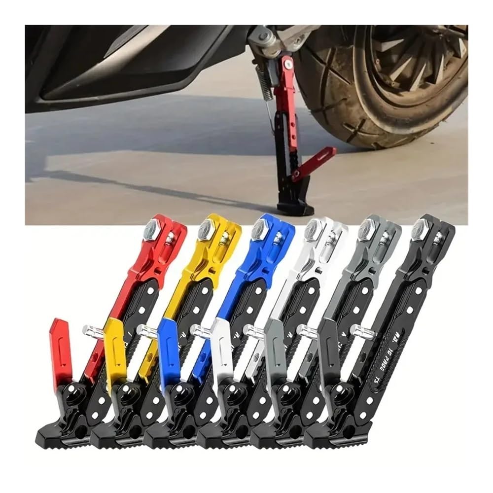 Caballete Lateral Repuesto Caballete Lateral Ajustable para Motocicleta Y Bicicleta, Soporte De Apoyo para Accesorios Estacionamiento Universales