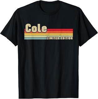 Cole Gift Name Personalized Birthday Funny Christmas T-Shirt