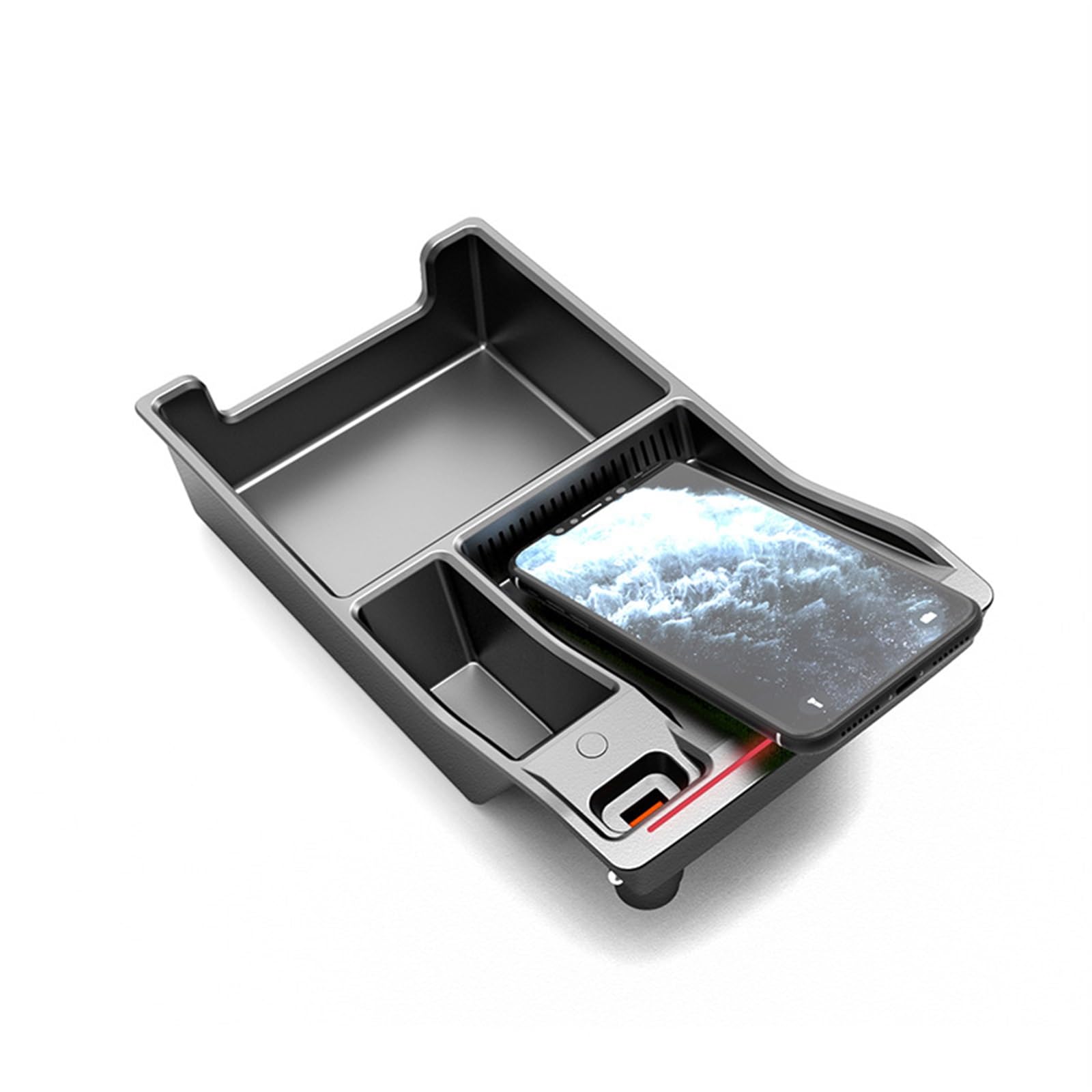 Chargeur de téléphone sans fil QI for voiture 15 W, for étui