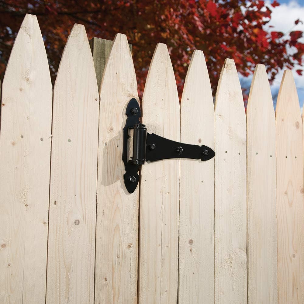 Barrette Outdoor Living Heavy-Duty 8" Ornamental T-Hinge, Black