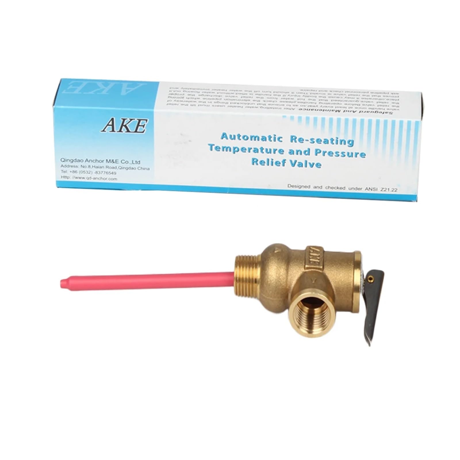 Valvula Antiretorno Agua Válvula de seguridad alivio presión y temperatura T/P DN15 DN20 99C Disponible en opciones 0,7/0,8/0,9/1Mpa para calderas de aceite(DN20,1.0MPa)