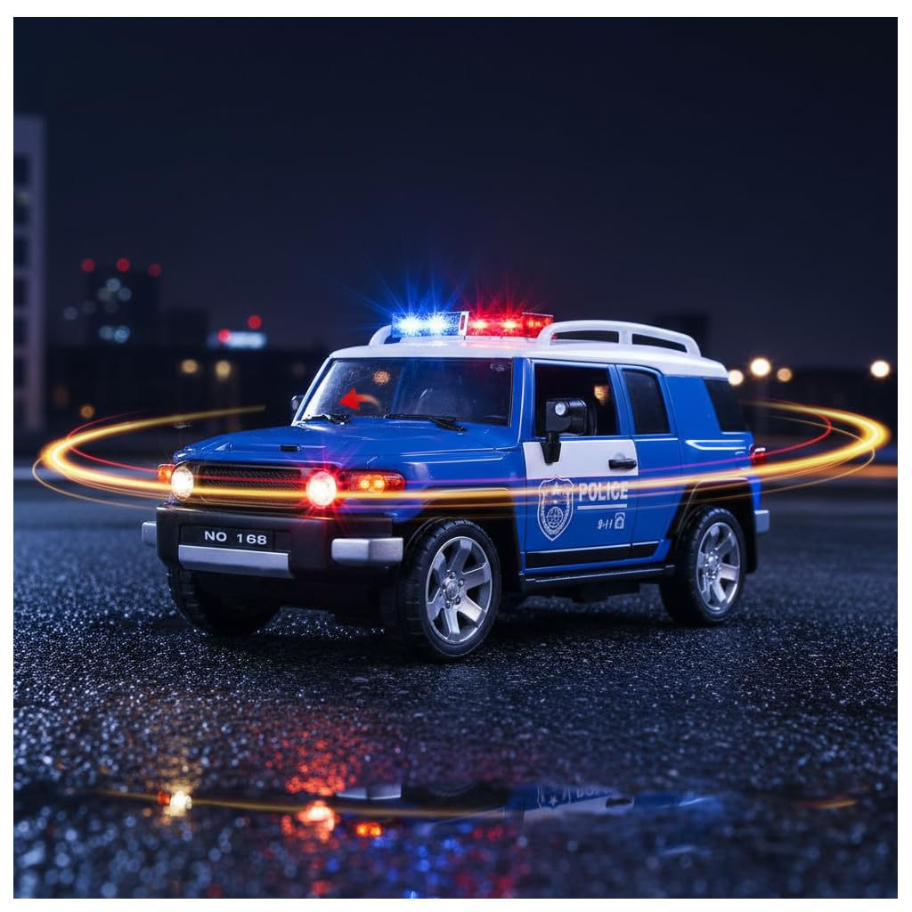 Police Car Toys for Kids | Toy Cars with Siren and Light (Stunts) Multicolor