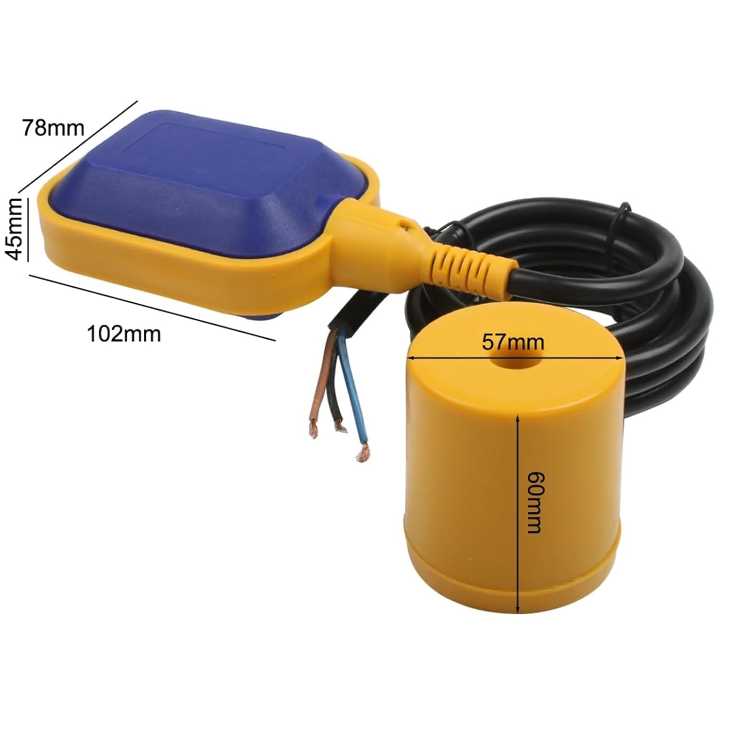 M15-2 M15-3 M15-4 M15-5 3 metres Cable Controller Float Switch Liquid Fluid Water Level Float Switch Controller Contactor Sensor(5M)