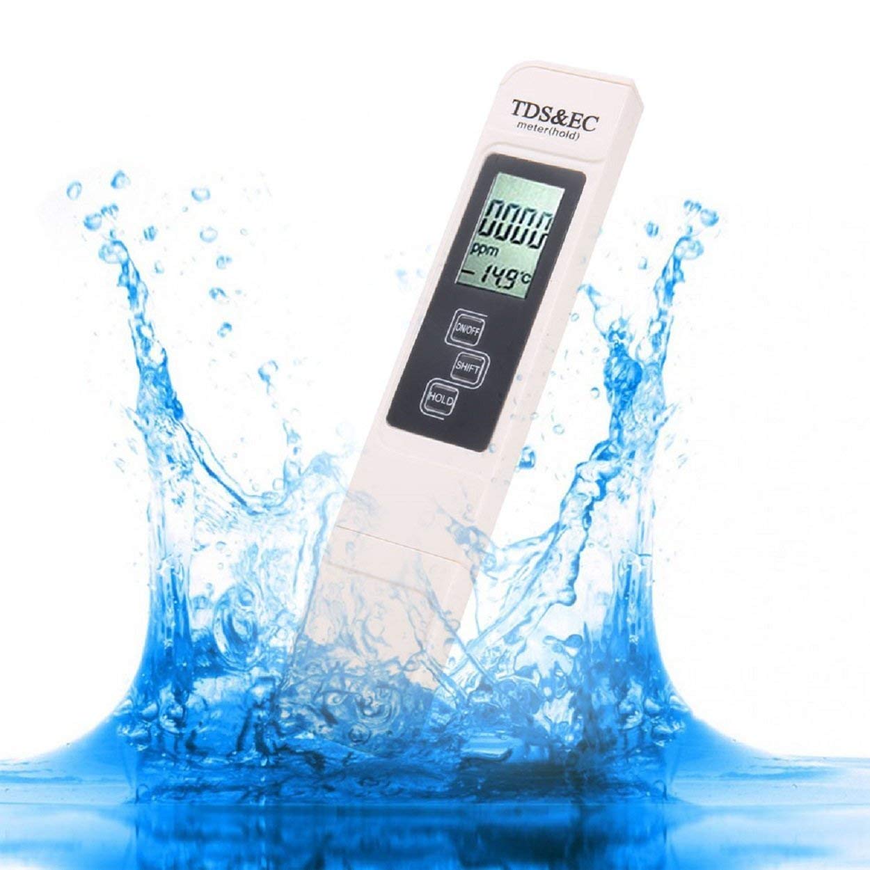 Birud TDS Large Display Screen 3-in-1 TDS, EC, Temp Meter Multifunctional Water Tester Pen Type Pocket Sized Handheld Plastic Portable Hydroponic Ppm Water Conductivity Tool Digital Thermometer (B08GG6RL8Q) Amazon Price History, Amazon Price Tracker