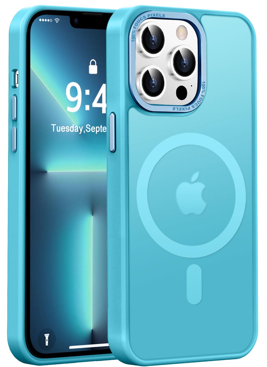 Newfuture Designed for iPhone 13 Pro Max Case with Magnetic [13 FT Military Drop Protection] [Compatible with Magsafe] Slim Translucent Matte