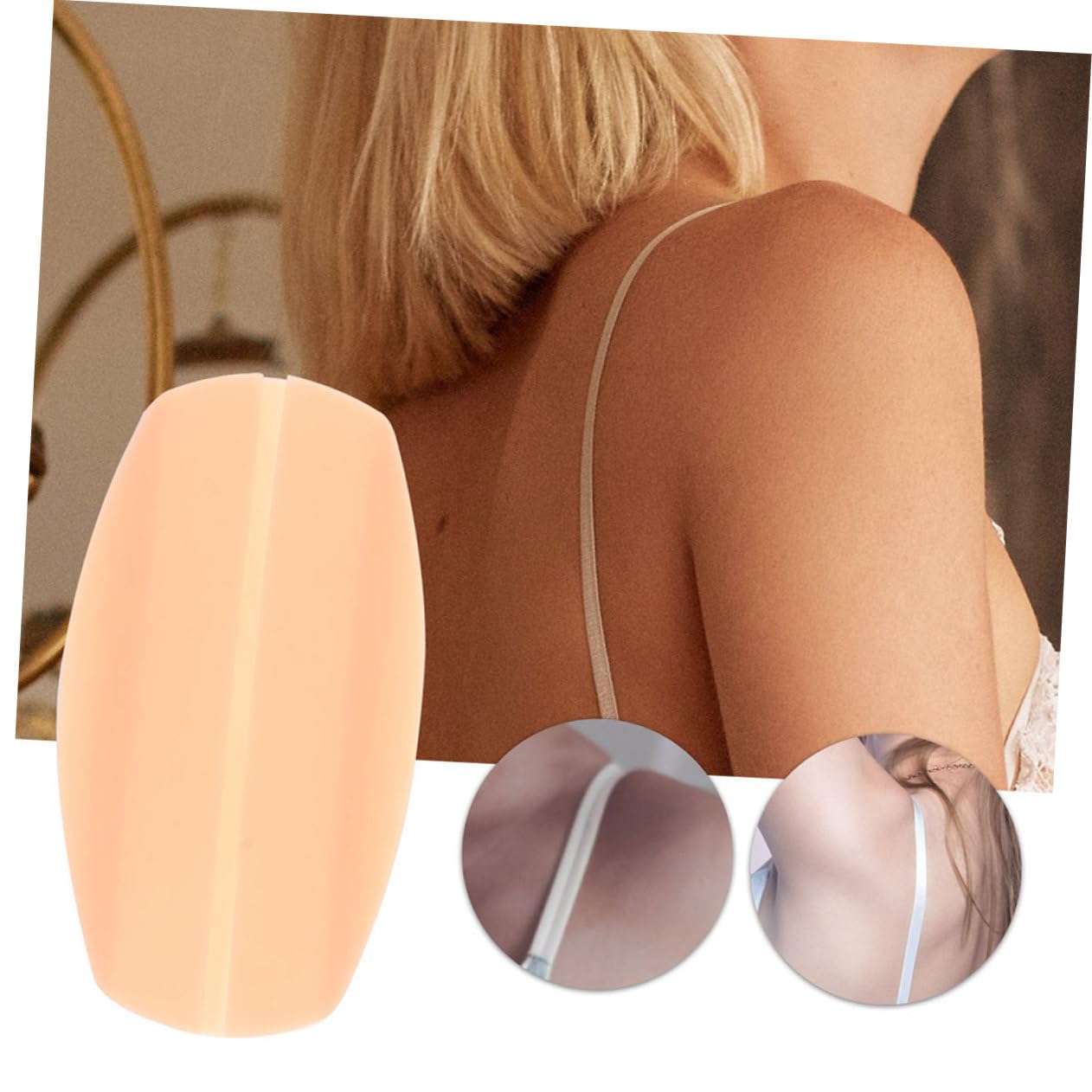 BESTYASH Hombrera Invisible Hombrera Reutilizable Almohadillas De Correa De Sujetador De Silicona Hombreras Cojines Sin Dolor Para La Correa Del Sujetador Gel De Sílice