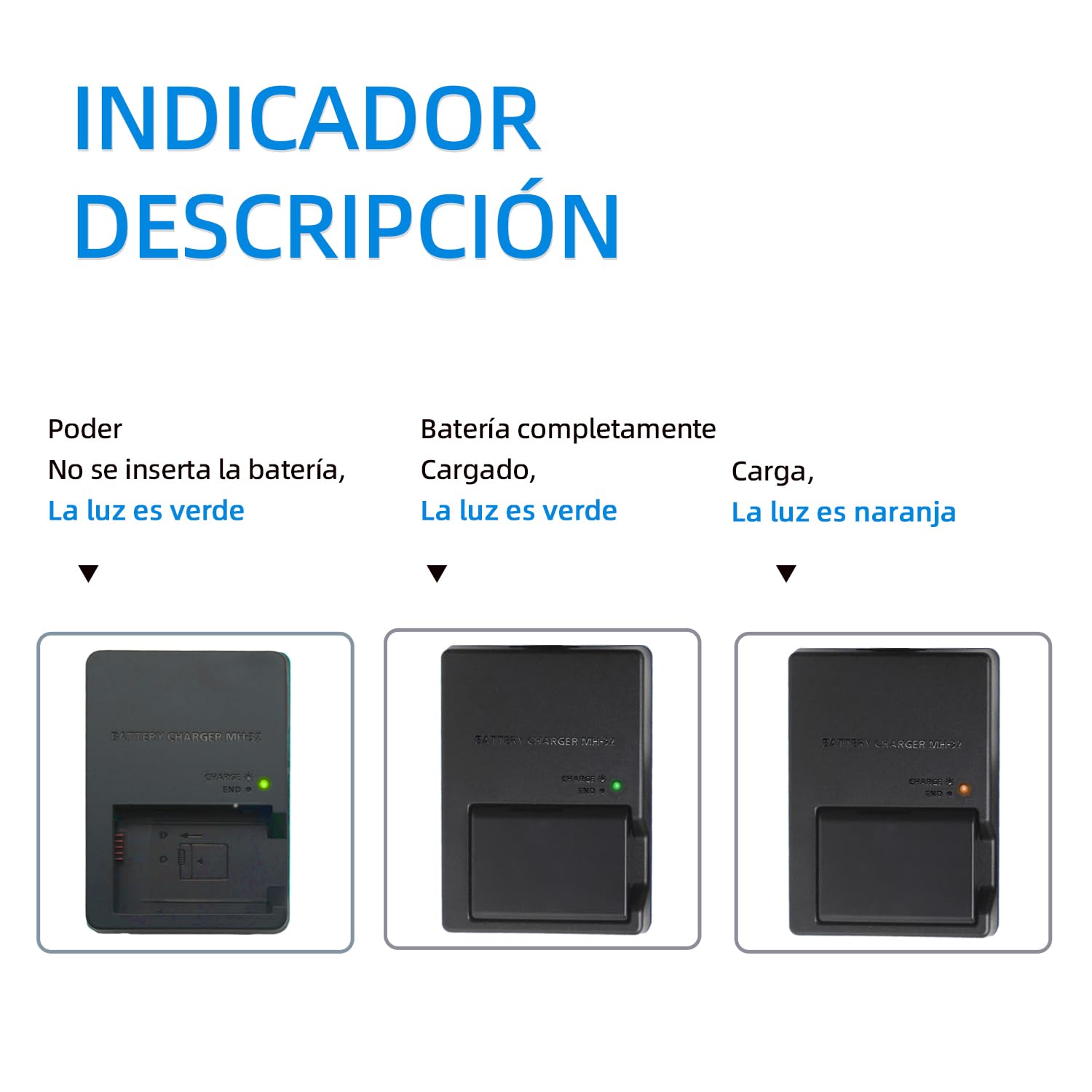 MH-32 Cargador de Batería para Cámara MH32 para ENEL25 EN-EL25a Compatible con Nikon Z30 Z50 ZFC Z50II Cámara Micro Sin Espejo