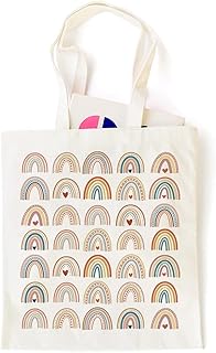 Inspiring gifts for Women, Rainbow Bags for Girls, Boho Rainbow Tote Bag for Her Teeny, Rainbow Wall, Daughter Granddaughter Birthday Gifts- Travel Pouch Gift for Her