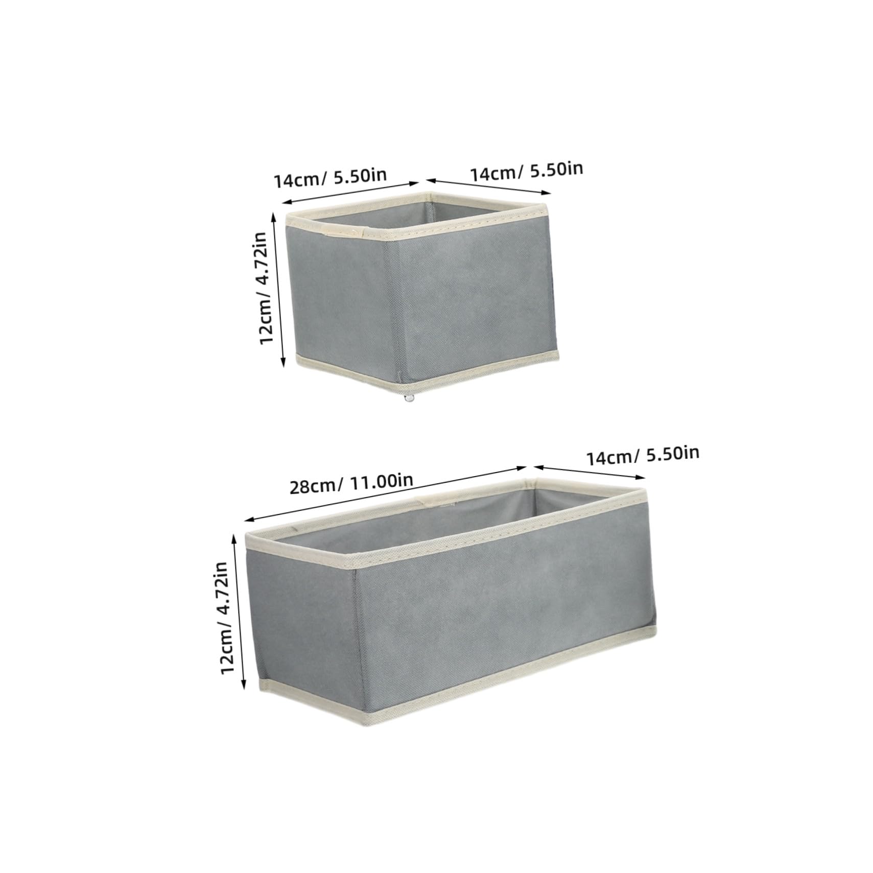 SHINEOFI 12 Piezas Cajas Plegables para Ropa Organizadores para Armarios Compartimentos Divididos para Jeans Camisetas y Lencería Almacenaje Versátil para Dormitorio y Baño