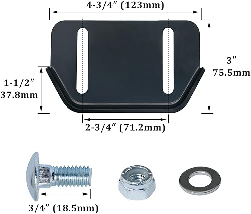 Miniatura 10 de CheeMuii 784-5580 784-5580-0637 Skid Shoe Set 2 Pack Snow Thrower Slide Plate Shoes for Cub Cadet MTD Troy Bilt Storm Snow Boss 524 826 Snowthrower