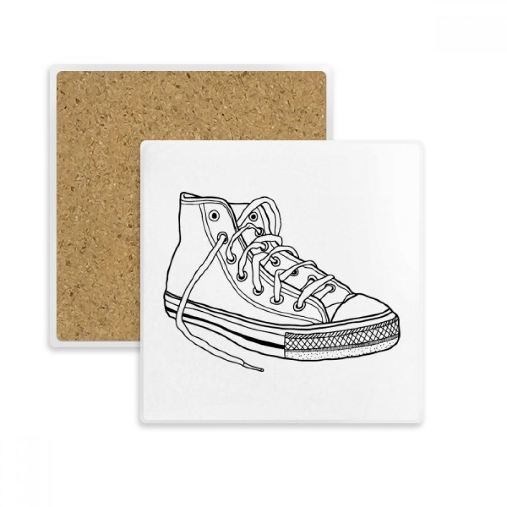 Chaussures de toile dessous de verre absorbant en pierre pour tasse et verre multicolore