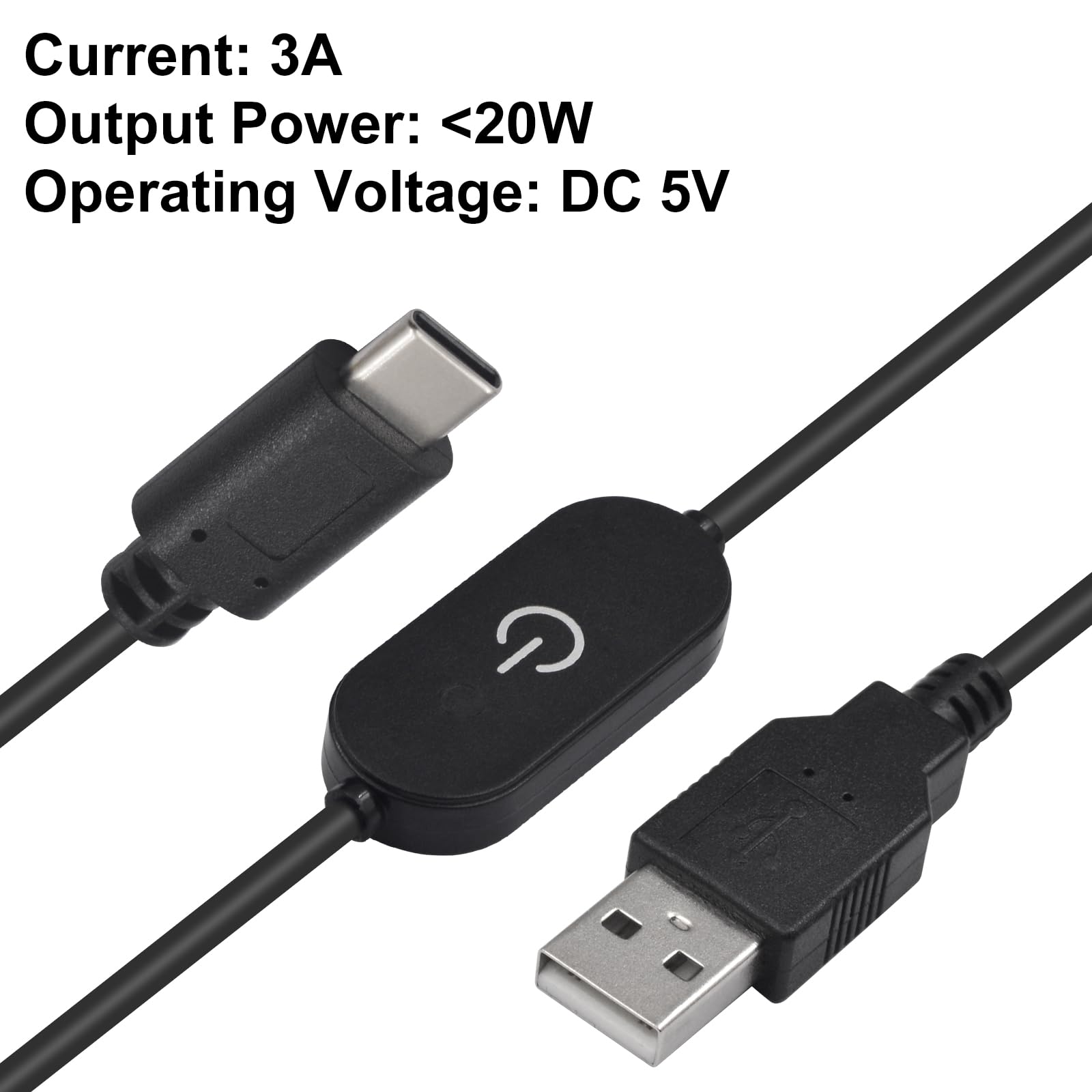 RIITOP USB Switch On Off Data And Power Extension Cable Adapter 3ft For - View #3