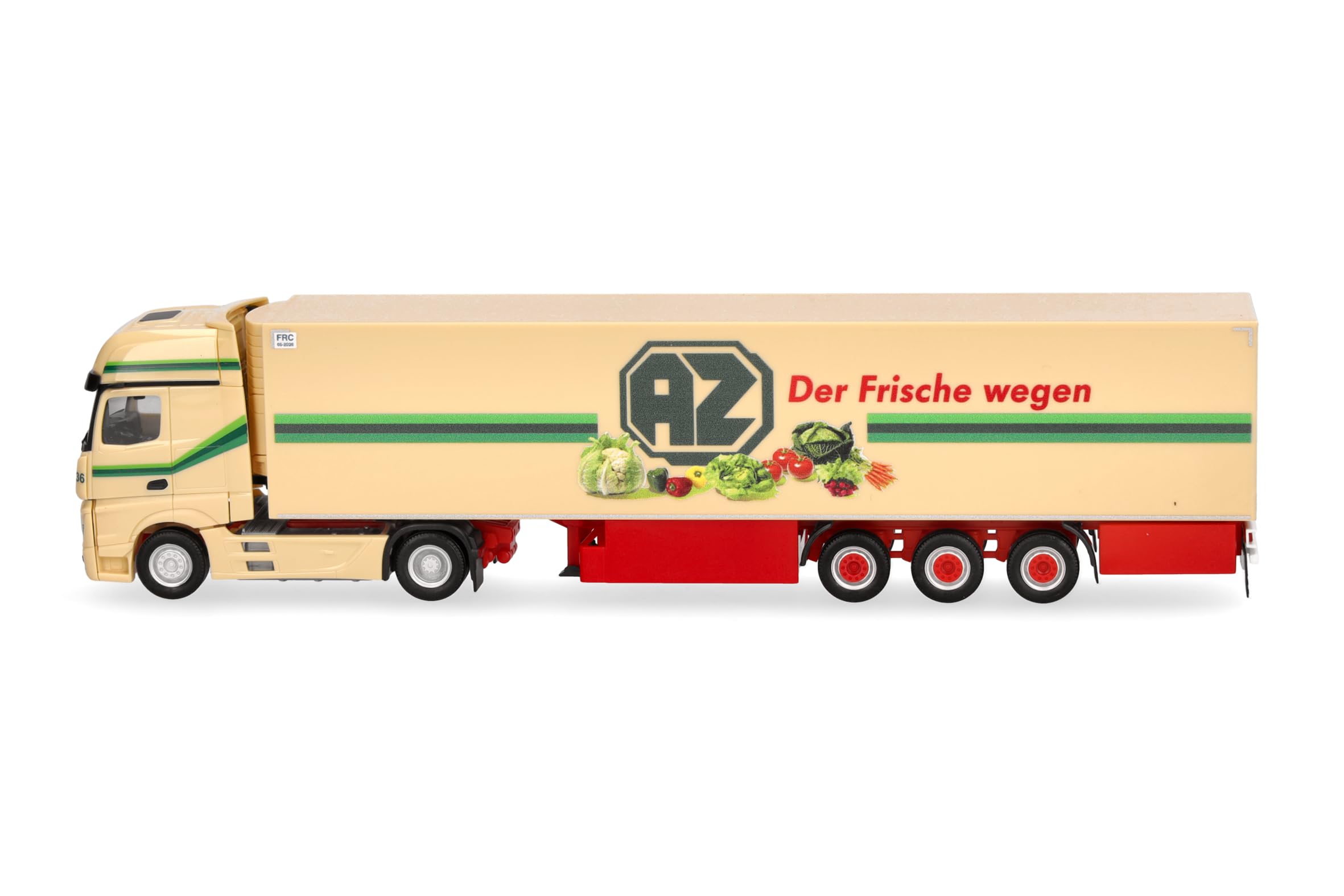 herpa Mercedes-Benz Actros L 18 Gigaspace AZ Kempen Refrigerated Tractor Truck, Miniature Scale 1:87, Collectable - Image 4